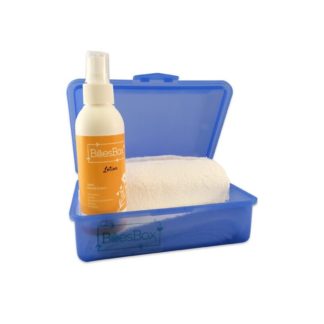 Billies Box - Set wasbare billendoekjes - Blauw - Lotion Camomile