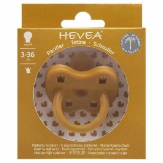 Hevea - Speen - rond - kroontjes - Mosterd