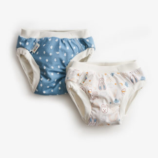 Imse Vimse - Oefenbroekje - Blauwe bolletjes en witte beertjes