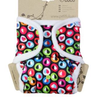 Petit Lulu - Prefold overbroekje - One size - Kleurrijke hartjes
