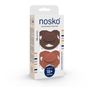 Nosko-fopspenen chocolade en baksteen 18+M