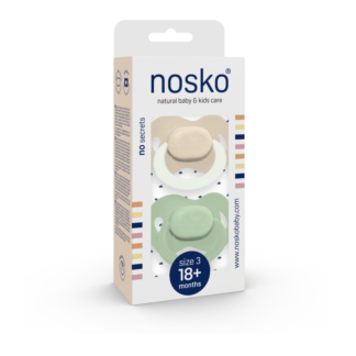 Nosko fopspenen ivoor en mint GID 18+M