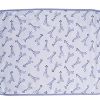 HappyBear - verschoonmatje - Blue giraffe