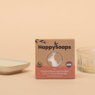 Happy Soaps - 3-in-1 Travel Wash Bar - Sweet Relaxation
