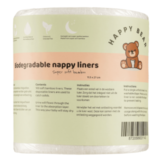 Happy Bear - bamboe inlegvellen